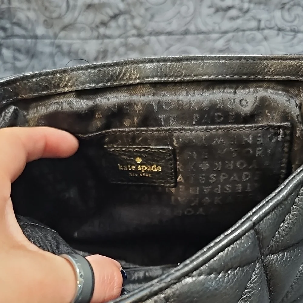 Kate Spade Metallic Quilted Crossbody Bag - Picture 5 of 11